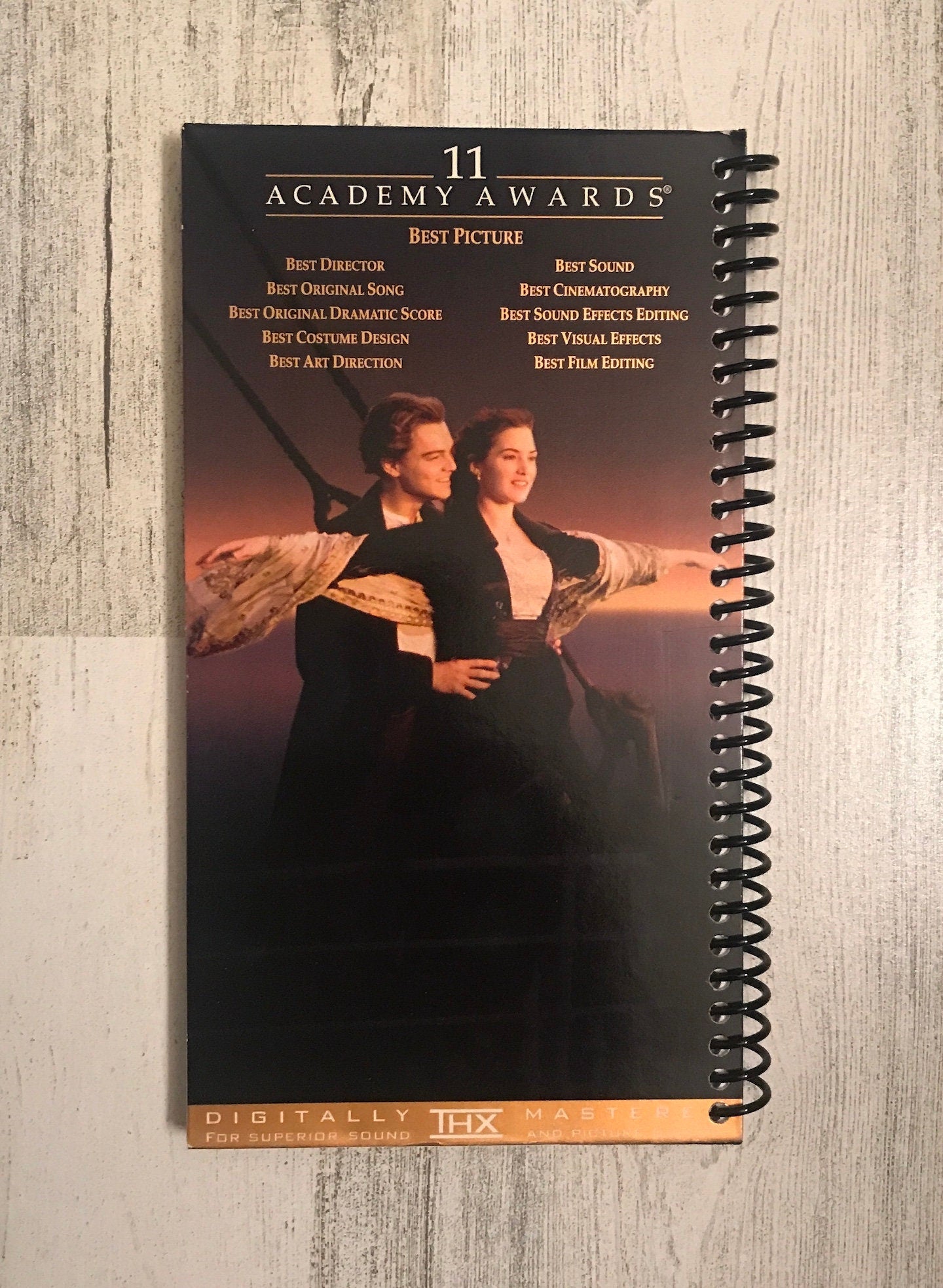 Titanic VHS notebook