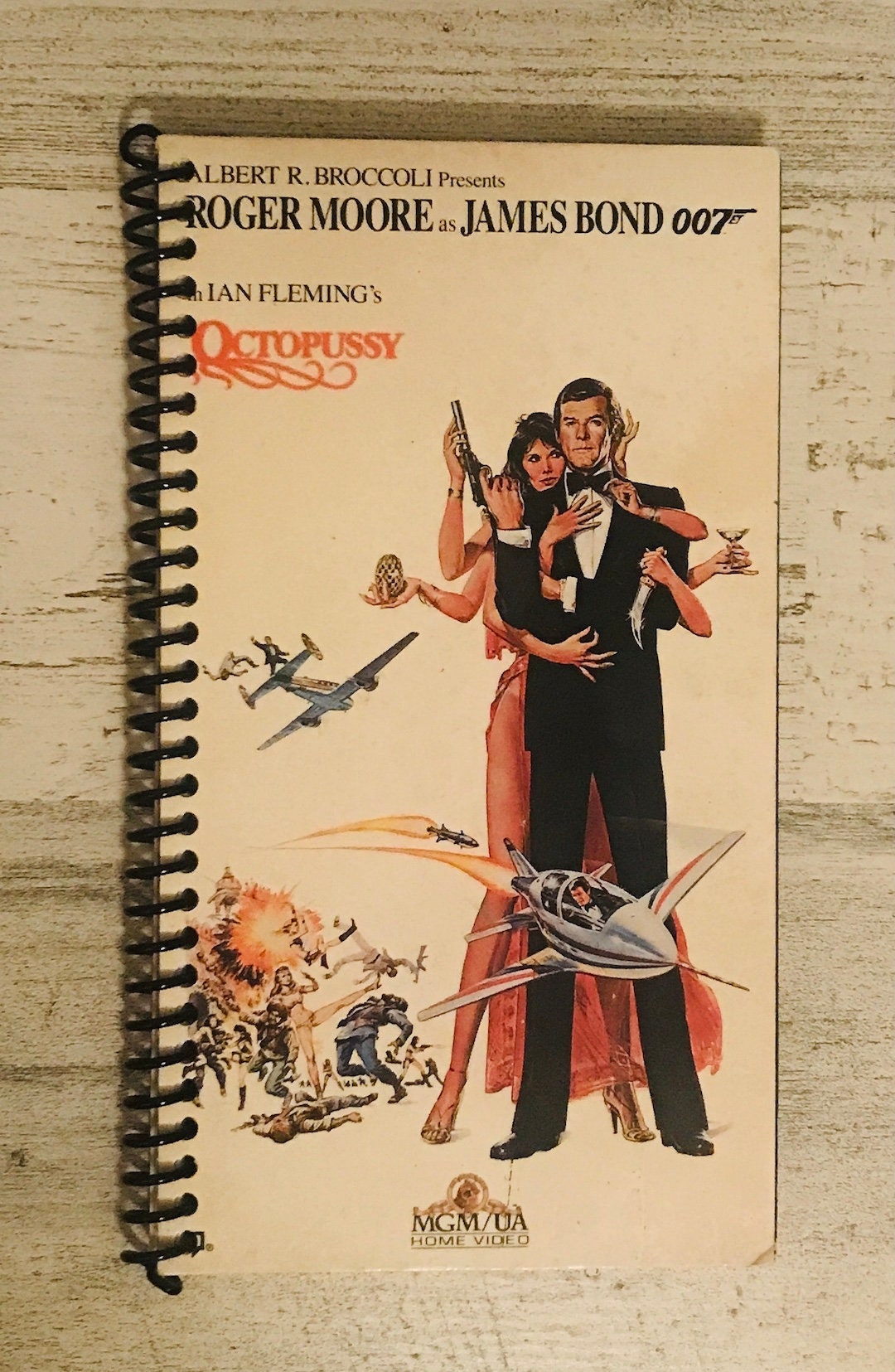 007 VHS notebook