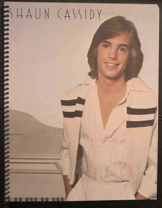 Shaun Cassidy LP notebook (8.5" x 11")