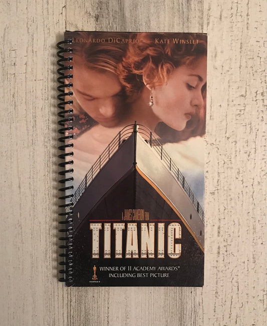 Titanic VHS notebook