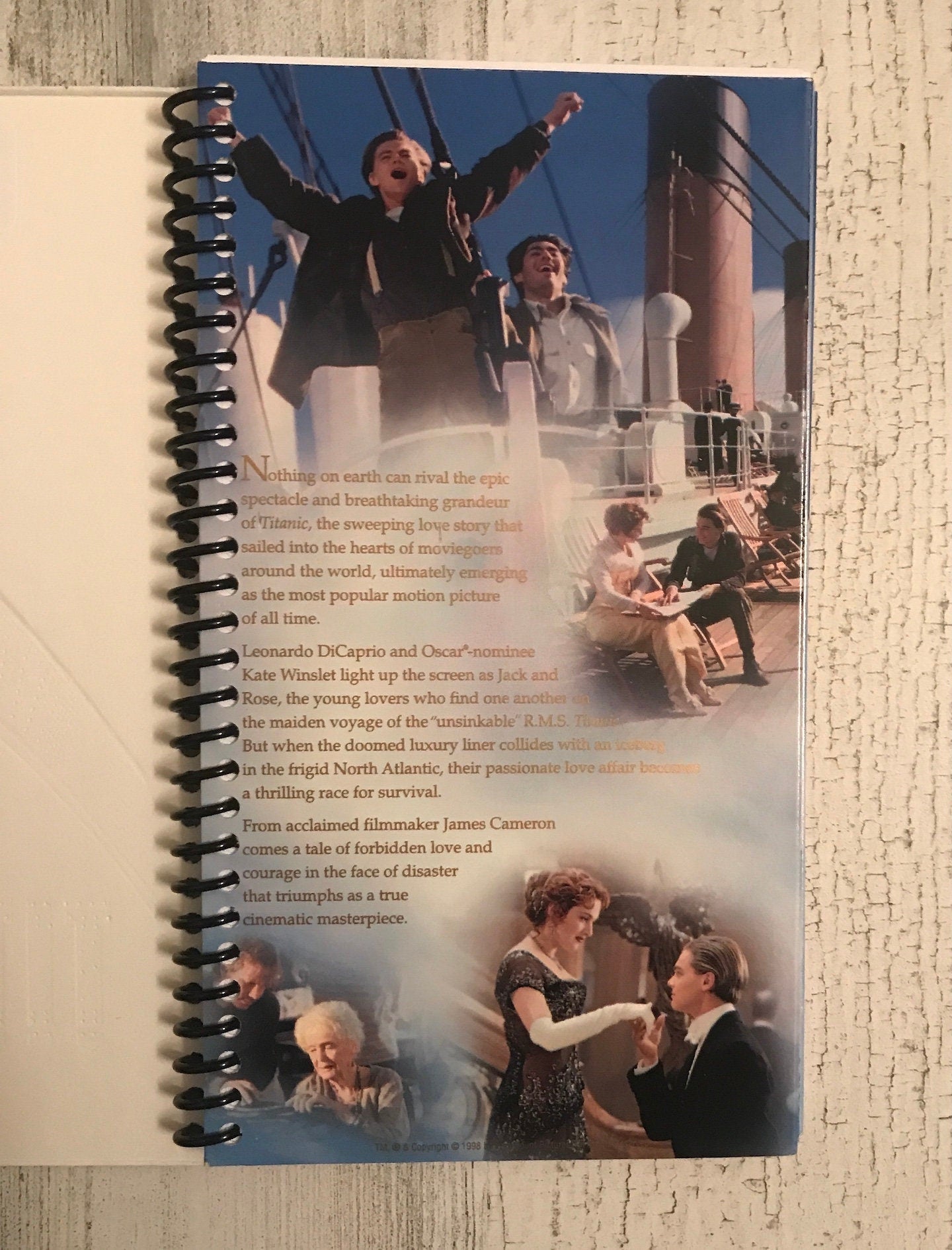 Titanic VHS notebook