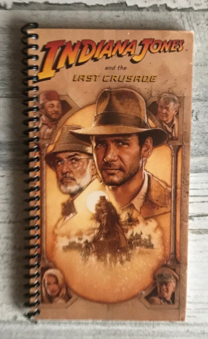 Indiana Jones VHS notebook