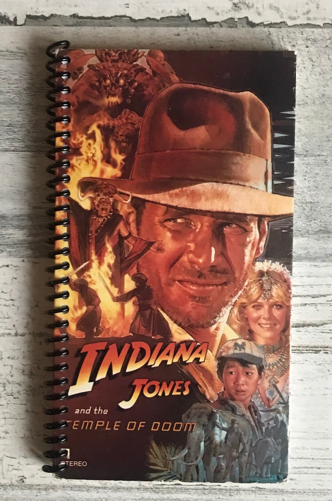 Indiana Jones VHS notebook