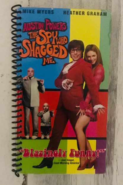 Austin Powers VHS notebook