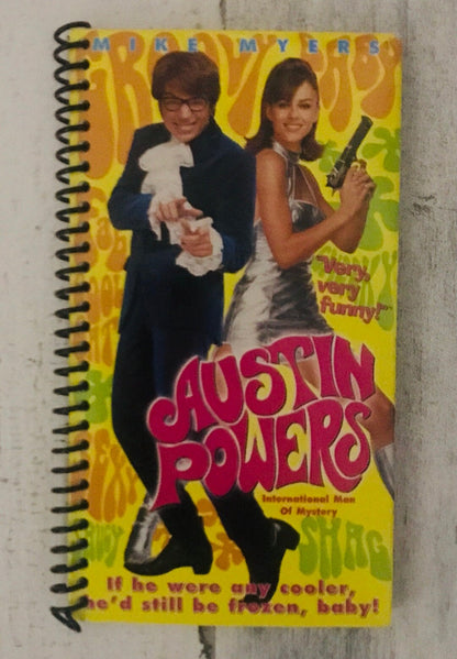 Austin Powers VHS notebook