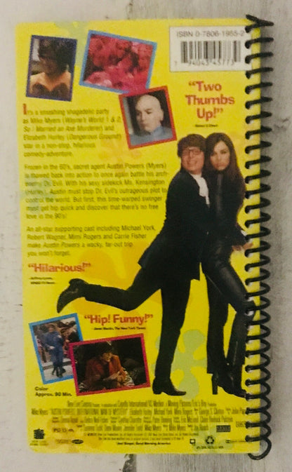 Austin Powers VHS notebook