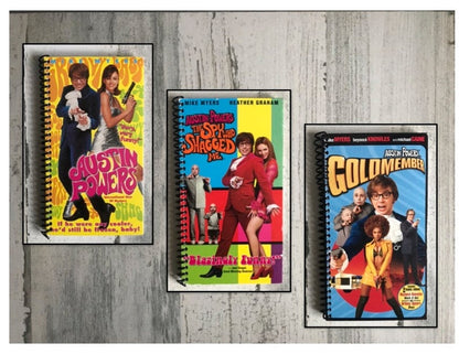 Austin Powers VHS notebook