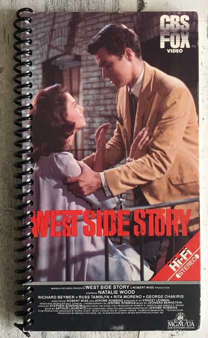 West Side Story VHS notebook