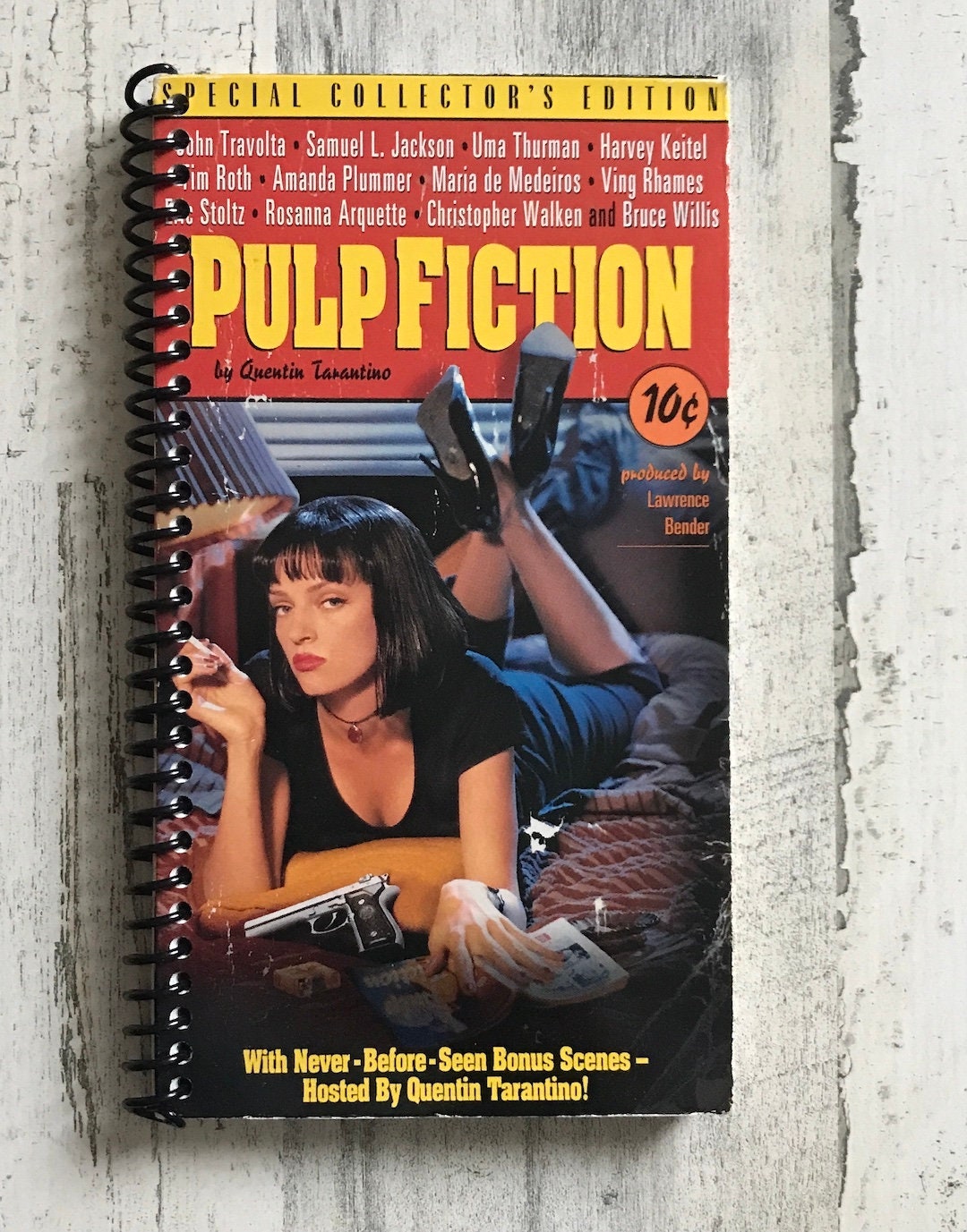 Quentin Tarantino VHS notebook