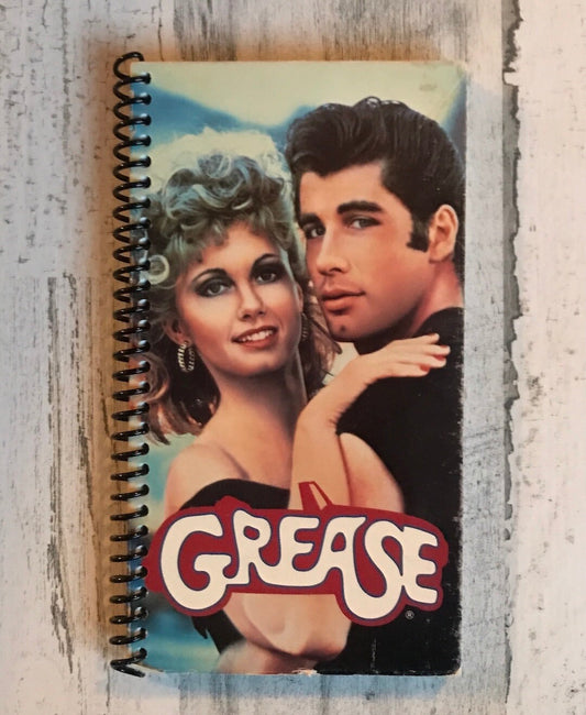 Grease VHS notebook