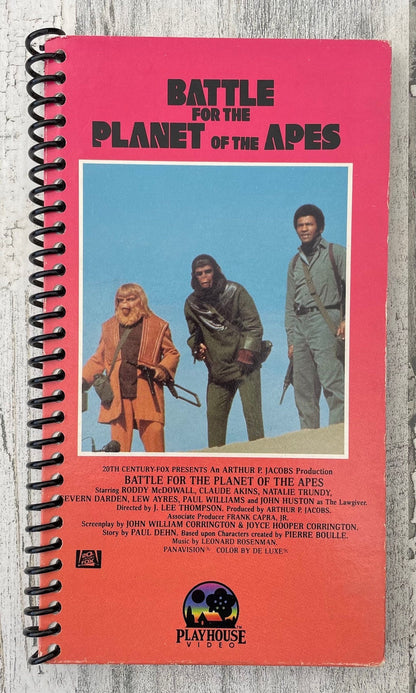 Planet of the Apes VHS notebook
